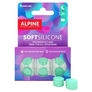 Soft Silicone - Bouchons d'oreilles ajustables en silicone -28dB - Vert - Alpine - Publicité