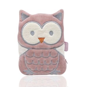 babyJem Coussin chauffant noyaux de cerise hibou, rose