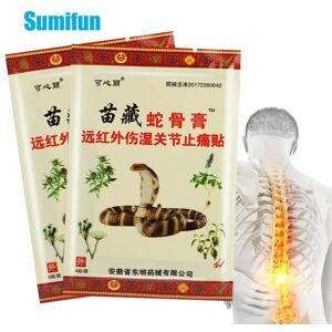 Sumifun Plâtre à base de plantes venin de serpent, Massage du dos, du cou et des genoux, Patch anti-douleur musculaire articulaire - Publicité