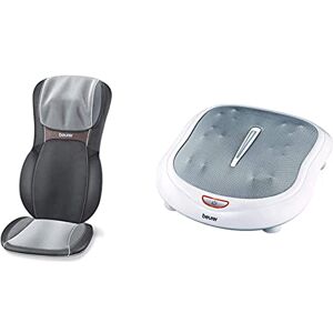 Beurer MG 295 Housse de Massage Shiatsu 3D   4 Têtes de Massage Relaxantes ¬  3 Zones de Massage pour le dos, le Cou et les épaules & FM 60 Appareil de massage des pieds , 18 têtes de massage - Publicité