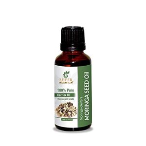 Sheer Essence Moringa Seed Oil -(Moringa-Oleifera)- Carrier Oil 100% Pure Natural Undiluted Uncut Therapeutic Grade Oil 0.16 Fl.OZ - Publicité