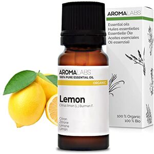 Aroma Labs BIO Huile essentielle CITRON 10mL 100% Pure, Naturelle, Chémotypée et Certifiée AB  (Marque Française) - Publicité