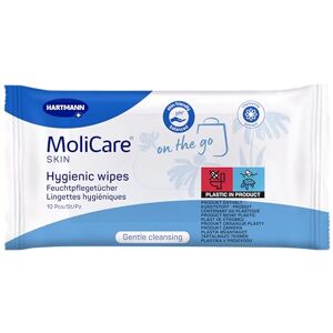 Molicare Skin Lingettes Imprégnées pour Toute Occasion Enrichies à la Camomille pH Neutre à la Peau Sachet de 10 unités - Publicité