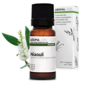 Aroma Labs BIO Huile essentielle NIAOULI 10mL 100% Pure, Naturelle, Chémotypée et Certifiée AB  (Marque Française) - Publicité