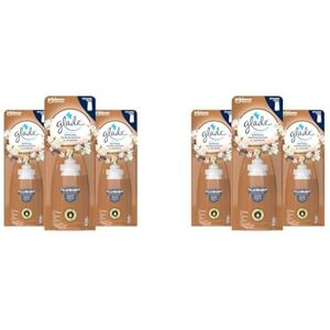 Glade Sense & Spray Recharges Sensual Sandalwood & Jasmine Diffuseur de Parfum à Détection de Mouvement Infusées Aux Huiles Essentielles 3 Recharges (Lot de 2) - Publicité