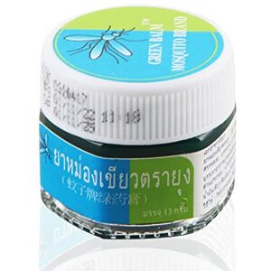 Taozoey Baume à Base de Plantes Vert, 13g Baume de Massage Thaïlandais, Douleurs Baume, Crème Anti-Démangeaison, Baume Anti-Moustiques pour Piqûres de Moustiques, Étourdissements - Publicité