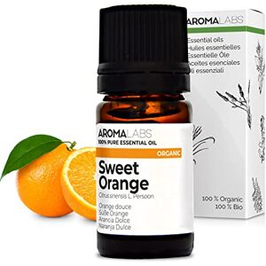 Aroma Labs BIO Huile essentielle ORANGE DOUCE 5 mL 100% Pure, Naturelle, Chémotypée et Certifiée AB  (Marque Française) - Publicité