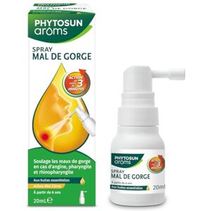 PHYTOSUN AROMS Phytosun Arôms Spray Mal de Gorge aux Huiles Essentielles 20 ml - Publicité