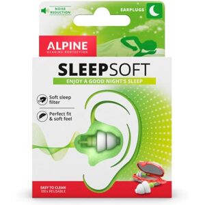 Alpine SleepSoft Bouchons d'oreille – Anti Ronflement et Améliore le Sommeil- Filtres Doux Conçus pour Dormir- Matériau Hypoallergénique Confortable Boules Quies Anti Bruit Sommeil Réutilisables - Publicité