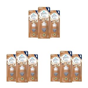 Glade Sense & Spray Recharges Sensual Sandalwood & Jasmine Diffuseur de Parfum à Détection de Mouvement Infusées Aux Huiles Essentielles 3 Recharges (Lot de 3) - Publicité