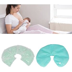 Acouto Pack de Gel pour les Seins, Compresse Chaude et Froide Réutilisable pour Réduire L'enflure les Coussinets de Gel D'allaitement Maternel Soulagement Inconfortable pour les Mamans (Vert) - Publicité