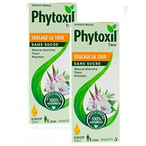 Sanofi Phytoxil Toux SANS SUCRE Lot de 2 Sirops 120ml (2ss) - Publicité
