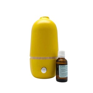 Aroflora Pack diffuseur d'huiles essentielles jaune Ona Lemon + Nettoyant