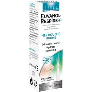 Euvanol Respire+ Nez Bouché Rhume Spray Nasal 20mL