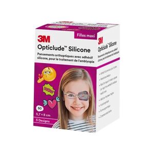 3M Opticlude Girl Pans Orthopt Silic Maxi 50uts