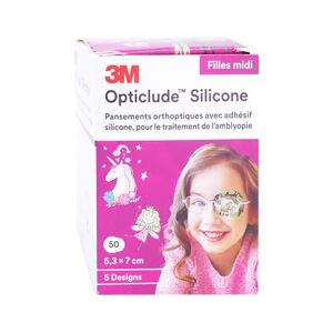 3M Opticlude Girl Pans Orthopt Silic Midi 50uts - Publicité