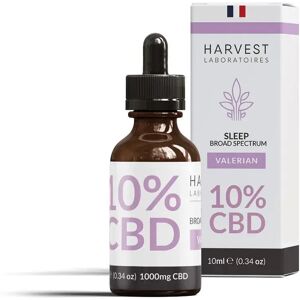 Huile de CBD Sommeil 10%  Avec Valeriane - Broad Spectrum - Harvest Laboratoires - Publicité