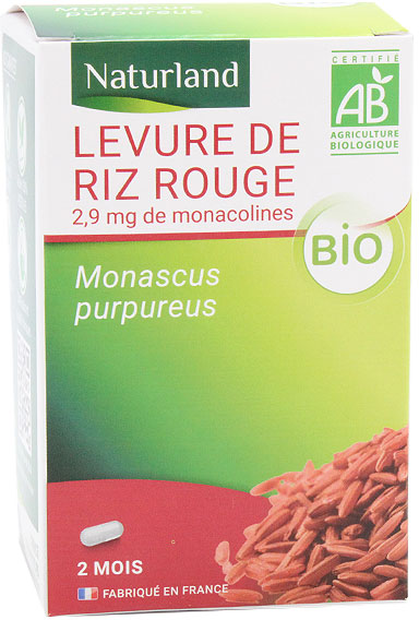 Naturland Levure de Riz Rouge Bio 60 gélules