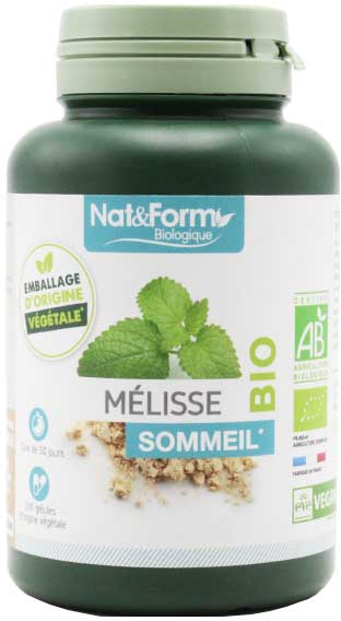 Nat & Form Bio Mélisse 200 gélules végétales