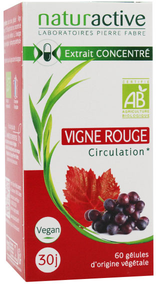 Naturactive Vigne Rouge Bio 60 gélules végétales