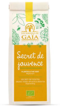 Les Jardins de Gaïa Thé vert bio secret de jouvence - régénérant 70g