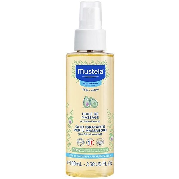 mustela olio idratante per massaggio neonati e bambini 100 ml