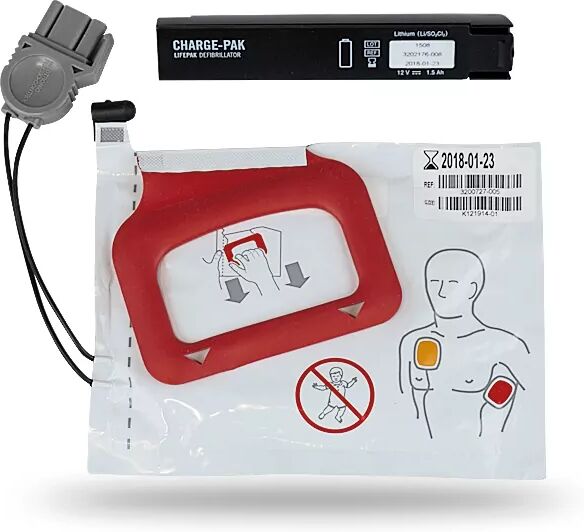 Elettrodi e batteria defibrillatori Physio Control Lifepak CR Plus / Express