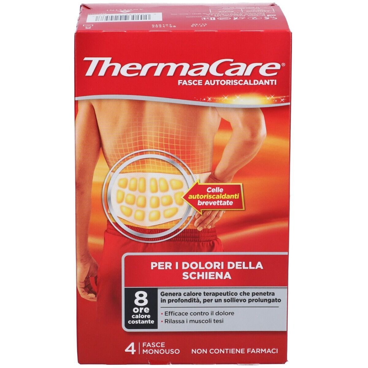 thermacare Fasce Autoriscaldanti Schiena 4 Pezzi