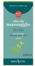 Erbavita Olio da Massaggio alla Melissa Flacone da 250 ml