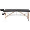 physa wellness & lifestyle physa TOULOUSE ZWART Massagetafel behandeltafel opvouwbaar Frame Beukenhout Bekleding PVC Tafelhoogte 63-86 cm