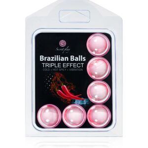 Secret play Brazilian 6 Balls Set Triple Effect massage oil 24 g