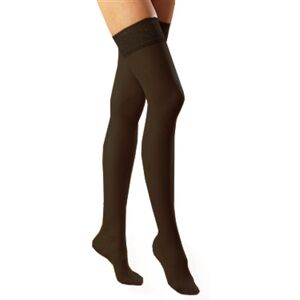 Sicura Thigh Length/self Support Top Stockings 140 W/silicone Band 1&nbsp;un. Black Size 1