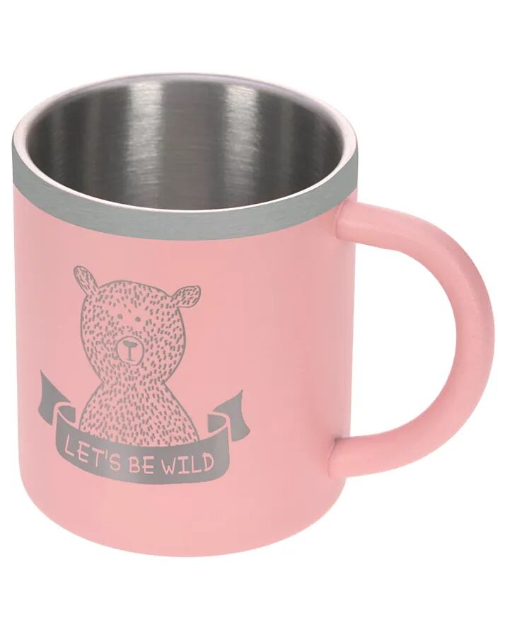 Lässig Edelstahl-Tasse ADVENTURE 0,18l in rosa