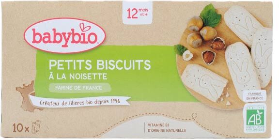 Babybio Biscuits à la Noisette +12m Bio 160g