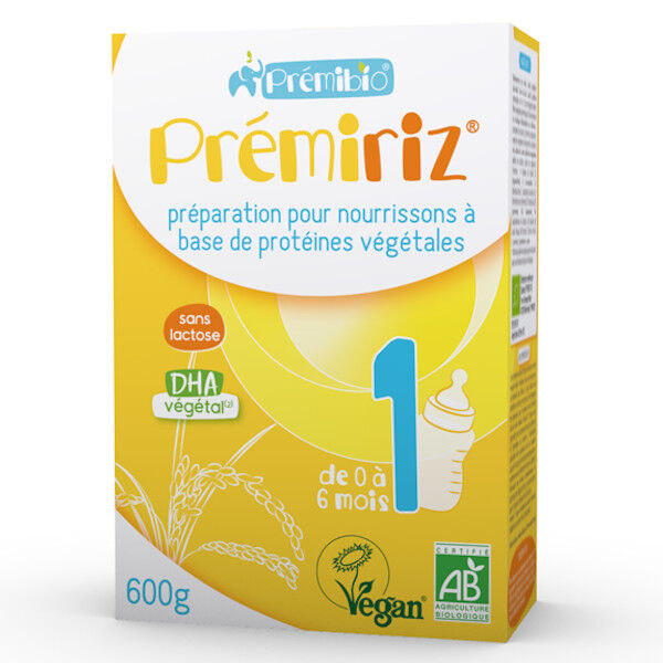 Prémibio Prémiriz Préparation pour Nourrissons 1er âge 0 à 6 mois 600g