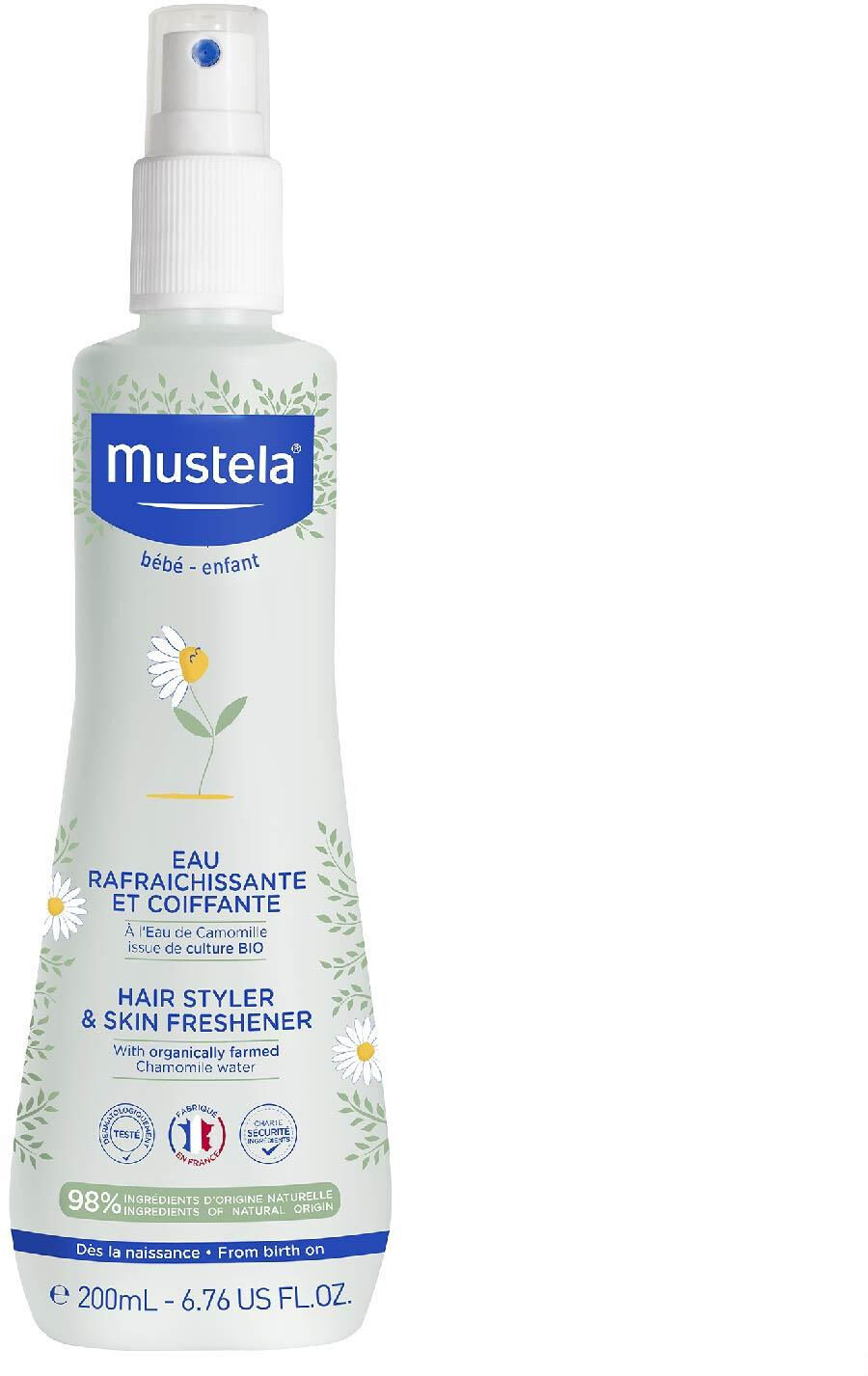 Mustela Bébé Eau Rafraichissante et Coiffante 200 ml