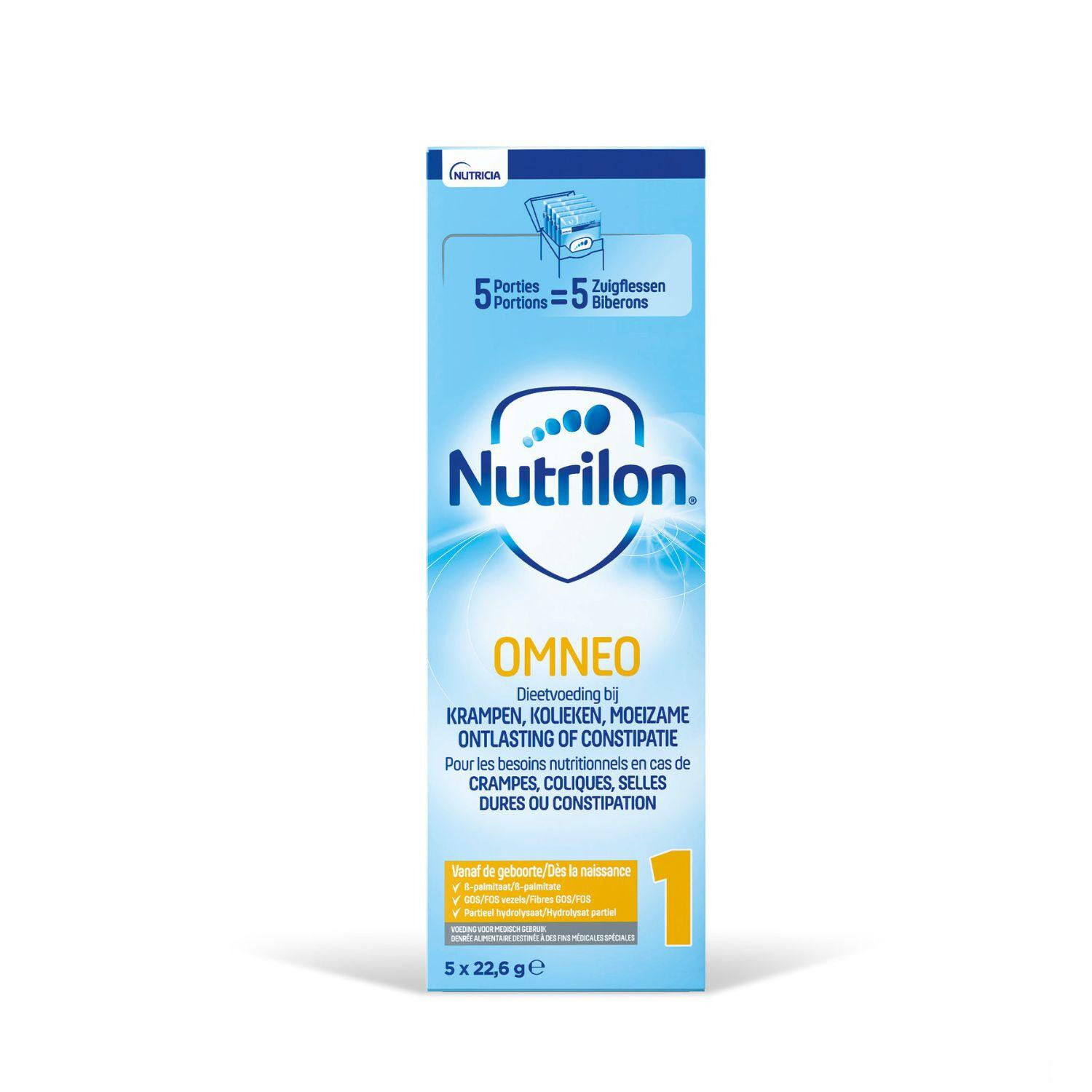 NUTRILON Nutricia Nutrilon Omneo 1 Lait Nourrissons Poudre 5 x 23 g