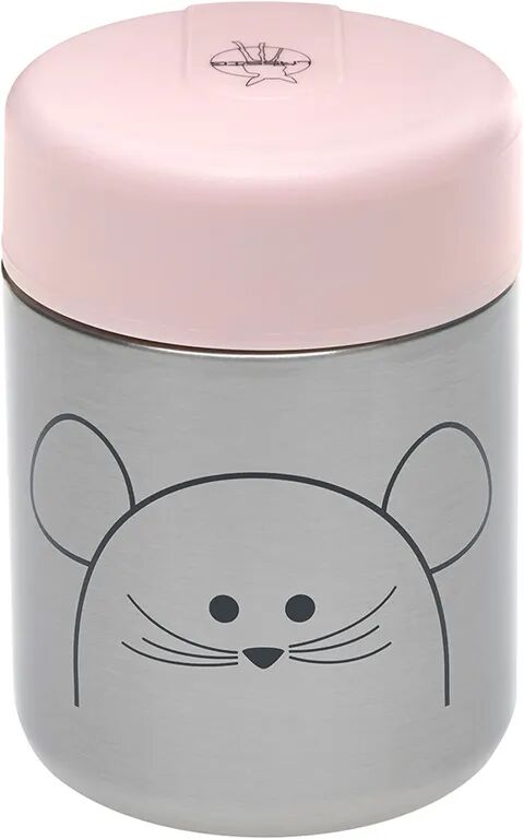 Lässig Thermobehälter LITTLE CHUMS MOUSE in silber/rosa