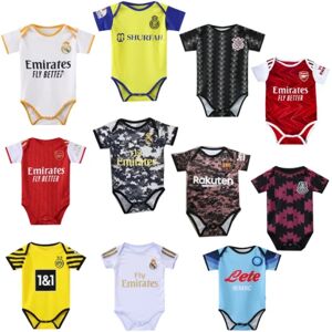 23-24 Real Madrid Arsenal Paris baby fodboldtrøje Argentina Portugal baby kravlende onesie Emirater Size 9 (6-12 months)