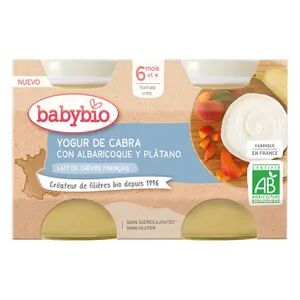 Babybio Yogur De Cabra Con Albaricoque Y Plátano 2 Uds 130g