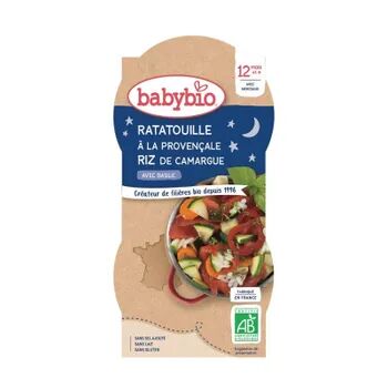 Babybio Buena Noche Trocitos Pisto De Verduras Con Arroz 2 Uds 200g