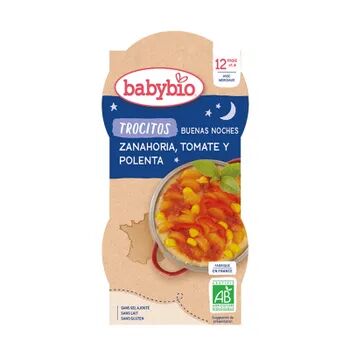 Babybio Buena Noche Trocitos Zanahoria Tomate Y Polenta 2 Uds 200g