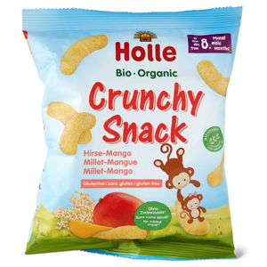 Holle Crunchy Snack Millet Mangue Sans Gluten +8m Bio 25g - Publicité