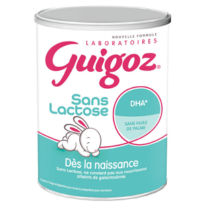 Guigoz Lait en Poudre Sans Lactose 1er Age 400g - Publicité
