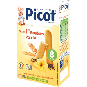 Picot Mes 1ers Boudoirs Vanille +8m 150g - Publicité