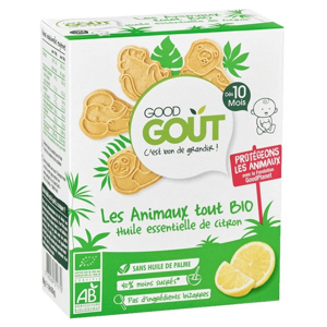 Good Goût Biscuits Animaux +10m Citron Bio 80g - Publicité