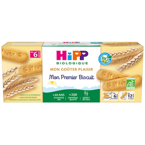 Hipp Bio Mon Goûter Plaisir Mon Premier Biscuit +6m 180g - Publicité