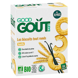 Good Goût Biscuits Tout Ronds Vanille +10m Bio 80g - Publicité