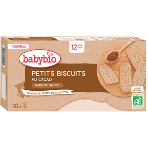 Babybio Petits Biscuits au Cacao +12m Bio 160g - Publicité