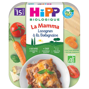 Hipp Bio La Mamma Lasagnes à la Bolognaise +15m 250g - Publicité